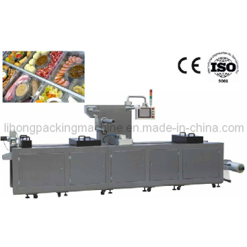 Dlz-420 Full Automatic Continuous Stretch Food Vacuum Packaging Machine